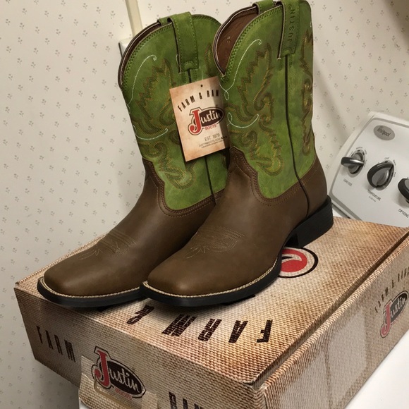 justin farm and ranch boots